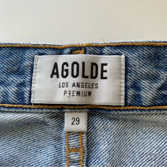 AGOLDE - 90's Mid Rise Loose Fit in Fall Out Distressed Jeans Size 29 - Picture 8 of 16